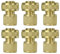Lot de 6 connecteurs pour tuyau d’arrosage dans le jardin 3/4 Quick Connectors