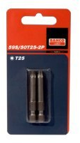 Bahco 59S/50T8-2P – 2‑Stück-Torx‑T8‑Schlüssel, 1/4” Standard, 50 mm Länge
