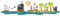 Samunshi® Pirateninsel Piraten Piratenschiff Wandtattoo Wandaufkleber Kinderzimmer - 130x30cm mehrfarbig