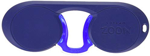 NOOZ Optics Ovale - Lunettes de lecture sans branches pour homme et femme - Etui très compact. Un indispensable pour tout presbytes. 6 couleurs / 5 Corrections, Bleu, 2