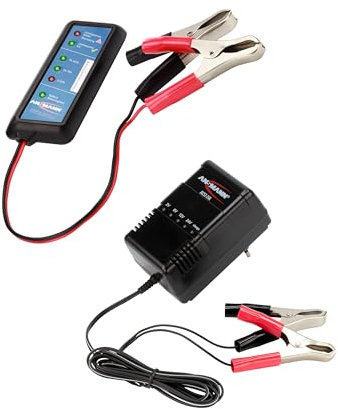 ANSMANN ALCS 2-24A KFZ Automatik-Ladegerät/Vielseitiges Batterieladegerät für Autobatterien & Bleiakkus mit 2V, 6V, 12V & 24V / Für PKW, LKW, Motorrad, Roller oder Boot/Inkl. Kfz-Batterietester