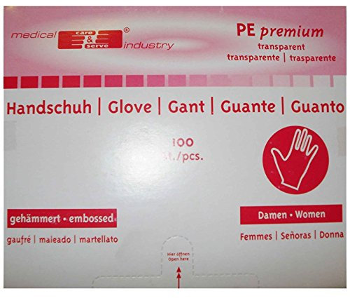 CREATIV DISCOUNT NEU PE Einweghandschuhe, 100 Stück Box