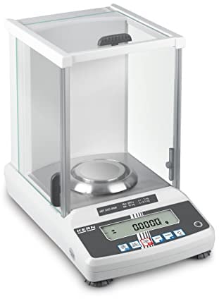 KERN Analysenwaage ABT 220-5DNM (mit Single-Cell Wiegesystem, mit Arbeitsschutzhaube, Automatischer Daten-Output, Ablesbarkeit 0,00001 g, Mehrbereichswaage, Digitale Waage) ABT 220-5DNM