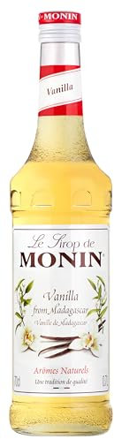 MONIN - Sirop de Vanille de Madagascar - Pour Café, Chocolat Chaud, Capuccino ou Latte - Arômes Naturels - Bouteille en Verre - 70 cl
