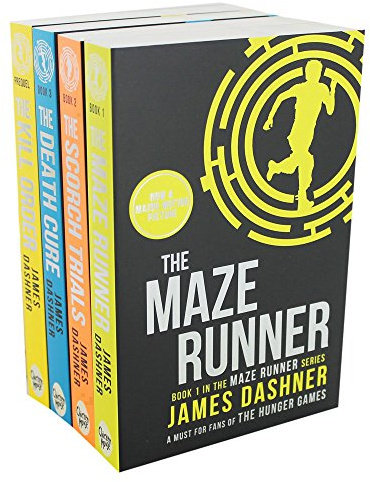 Maze Runner Trilogy Collection James Dashner 4 Books Set (The Scorch Trials, ...