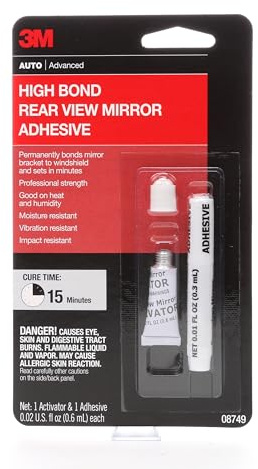 3M High Bond Rearview Mirror Adhesive, 08749, 0.02 fl oz