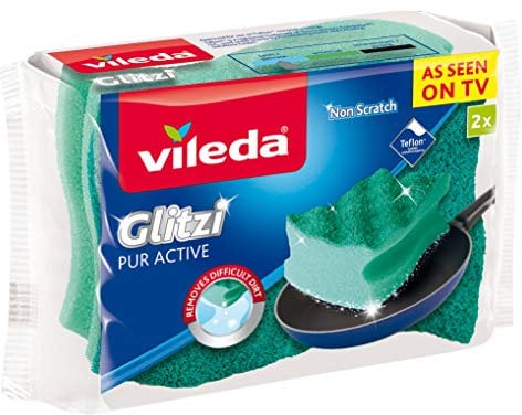 Vileda Wischmop PU Töpfe dishrag (116514), Grün, Standard, 116516