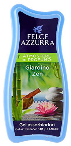 Felce Azzurra - Gel Assorbiodori Giardino Zen, Profumatore per Ambienti Piccoli, Armadio e Cassetti Assorbi Odori, Deodorante Ambiente dal Profumo Duraturo, Profumatore Ambiente, Profumatori 140gr