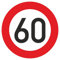 Geburtstagschild 60 Verkehrszeichen Verkehrsschild Straßenschild Geburtstagsschild Schild Geburtstag PVC 40 cm