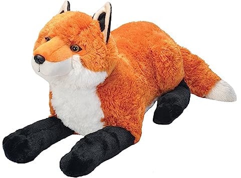 Wild Republic 17338 19315 Jumbo Plüsch Fuchs, großes Kuscheltier, Plüschtier, Cuddlekins, 76 cm