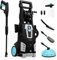 Cecotec Idropulitrice HidroBoost 2400 Home&Car. 2400 W, 180 bar, Portata massima 480 l/h, Accessori per la casa e l'auto, Pompa in alluminio, Raggio d'azione +14m, Ugello regolabile, Maniglia e ruote