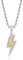 KMASAL Schmuck Iced Out Blitz Anhänger Halskette 18 Karat Vergoldet Bling CZ Simulierte Diamant Hip Hop Rapper Kette Halskette Für Männer Frauen
