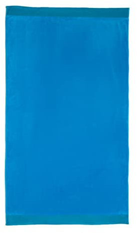 Montse Interiors, S.L. Toalla Playa o Piscina Lisa Turquesa Algodón Egipcio 100% (Basic Turquesa, 90x170)