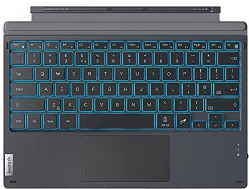 Inateck Surface Pro 7 Keyboard, 7 Color Backlight, Compatible with Surface Pro 7/7+/6/5/4, KB02026