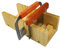 Savon Cutter, Coupe Savon Fait à la Main Kit en Bois, Kit de Coupe-Savon Réglable Avec Barre de savon + couteau vague + couteau plat