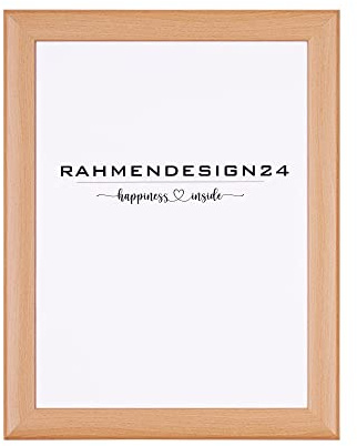 Rahmendesign24 Bilderrahmen Fiona 13x18 Buche Fotorahmen, Wechselrahmen, Posterrahmen, Puzzlerahmen