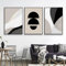 3-teiliges Premium Poster Set Schwarz Beige Abstrakt Kunst Bilder,Boho Deko Wanddeko für Wohnzimmer Schlafzimmer,Moderne Kunstdruck Wandbilder,Ohne Rahmen Bilder (40x50cm)