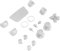 Conjunto Completo de Botones para PS5, Botones de Joystick R1 L1 R2 L2 ABXY, Piezas de Repuesto del Controlador de Botones para PS5 (Blanco12)