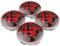 4 STÜCKE 60mm für Alfa Romeo Giulietta Spider GT Giulia Mito 147/156/159/166 Stelvio Car Rad Center Hub Cap Auto Styling Felgen Abdeckung Badge Emblem Aufkleber Radnabenkappen,B