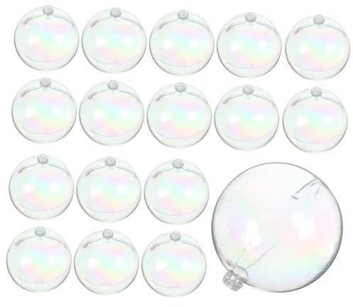 ABOOFAN 20stücke Weihnachtsbaum Kugeln Ornamenten Bruchsicher Transparente Hängende Dekoration Für Weihnachten Vielseitig Einsetzbar Für Feiern Und