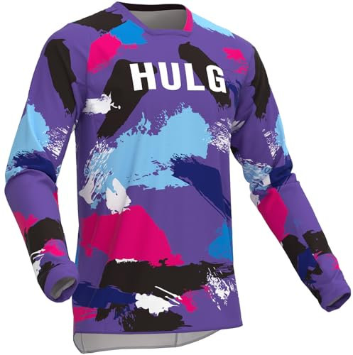 MTB-Trikot,Fahrradtrikot Herren Langarm,fahrradshirts Herren Langarm,MTB Tshirt,atmungsaktives Material, Schnell Trocknend,antibakteriell,Geeignet Für Viele Outdoor-Sportarten (Style-03,XL)