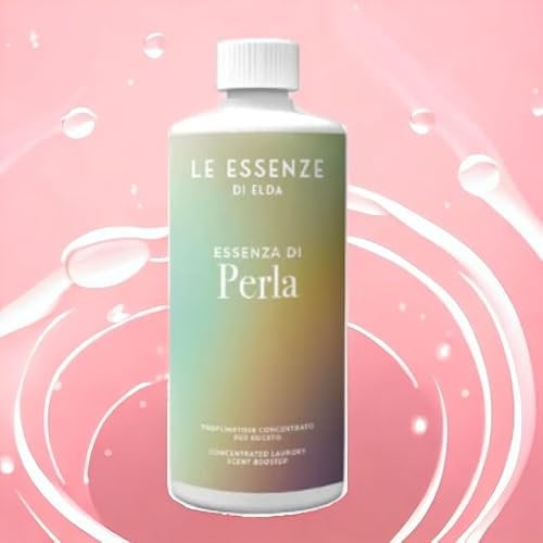 Essenze di Elda - Profumo per bucato, gelsomino, legnoso, fruttato, 500 ml, ad alta concentrazione, fino a 100 WL, ammorbidente o sostituzione, 18 diversi profumi | Perla