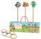 moses. Krabbelkäfer Ringwurfspiel Rasen & Sandstecker, Wurfspiel für draußen mit 3 Holzsteckern und 6 Wurfringen, Geschicklichkeitsspiel im süßen Look, Outdoor-Spiel für Kinder ab 3 Jahren