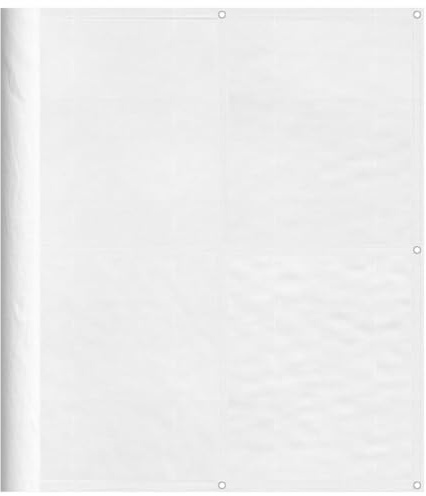 vidaXL Pantalla de balcón 100% poliéster Oxford Blanco 120x700 cm