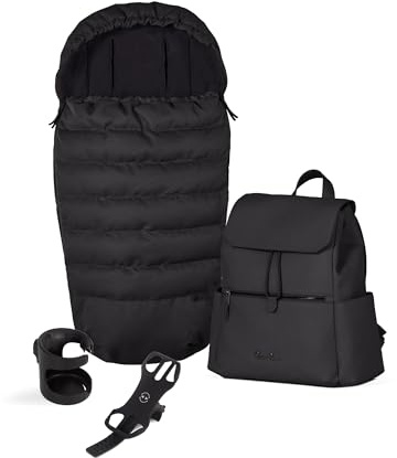 Silver Cross Dune 2/Reef 2 Accessory Pack - Footmuff, Changing Bag, Phone Holder & Cup Holder - Space