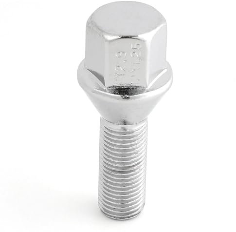 WTIXCRQ Radbolzen Radschraube Kompatibel Mit Chrysler 200 Auto-Radbolzen, Radmuttern, Radmuttern, 28 Mm, M12 × 1,25, LKW-Teile, 4 Stück