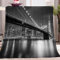 Flanelldecke Kuscheldecke Graues New York City Brooklyn Bridge Grau Super Soft Weich Wohndecke Warm Flauschig Decke Sofadecke oder Tagesdecke, Wohndecke für Erwachsene und Kinder Geschenk 70x100 cm