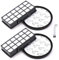 2 sets de filtres de remplacement pour l'aspirateur modèles Rowenta Silence Force Cyclonic 4AAAA, RO7611EA RO7612EA RO7643EA RO7647EA RO7663EA RO7676EA RO7681EA RO7691EA RO7690EA, remplace ZR903701