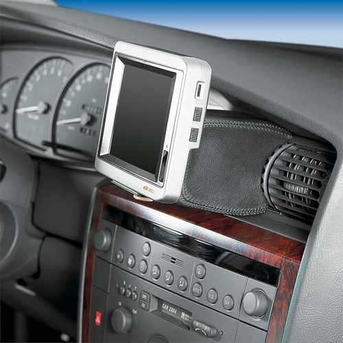 KUDA Handyhalterung passend für Opel Omega B ab 10/1999 - Telefonkonsole für Smartphones, Handy, Navi und mehr - Kunstlederkonsole, schwarz, 294205