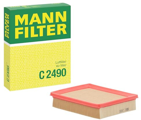 MANN-FILTER, C 2490 Luftfilter | Für PKW, Saubere Luftzufuhr, Langlebiges Filtermedium, Passgenaues Design, Echte OE-Technologie