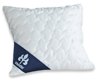 Irisette Merino Wash Kissen mit Baumwollbezug, 35 x 40 cm, weiß, Öko-Tex zertifiziert, produziert nach deutschem Qualitätsstandard