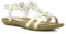 Lilley Stella Womens White Flower Crochet Sandal - Size 4 UK - White