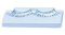 Carnaval Accessoires – Faux cils – Blanc/Argenté