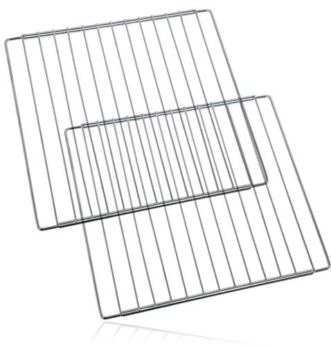 SPARES2GO Stainless Steel Adjustable Width Shelf For Moffat Oven Cooker (345-565mm, 2 Shelves)