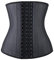 YIANNA Latex Corset Femme Gaine Amincissante Ventre Plat Waist Trainer Ceinture Minceur Body Gainant Sport Training Sculptant Bustier Noir 1210 S