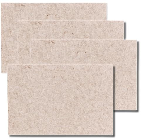 kela Tischset 4-teilig ALIA, Platzdeckchen 45 x 30 x 0,4 cm, Filz Platzsets abwaschbar, beige