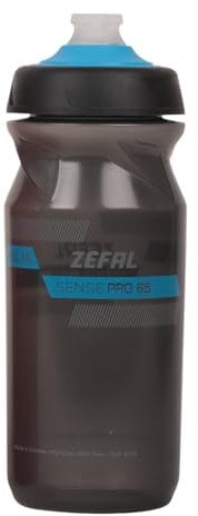 ZEFAL Sense Pro - Bidon/gourde à eau vélo/sport - Premium et Etanche, Mixte Adulte, Noir (Fumé-bleu), 650 & 800 ml