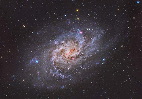 wandmotiv24 Fototapete Galaxy Universum, S 200 x 140cm - 4 Teile, Wanddeko, Wandbild, Wandtapete, Sterne, Weltall M1488