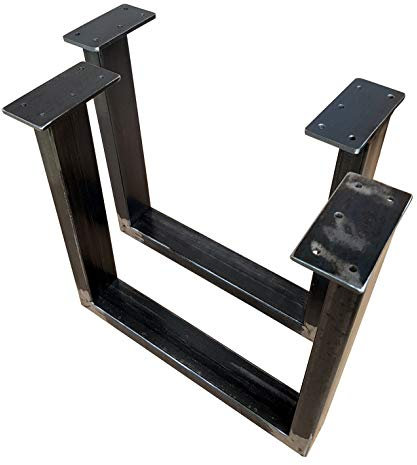 CHYRKA® Tischkufe SWIRZ MTS 1 Paar (2 Stück) Kufengestell Tischgestell 300-400-720-60x30 Rahmentisch Tischuntergestell (Höhe - 400 mm, Länge - 600 mm)