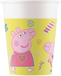 Peppa Pig 2544; Pack 16 Pappbecher ideal für Partys und Geburtstage; Fassungsvermögen 220 ml