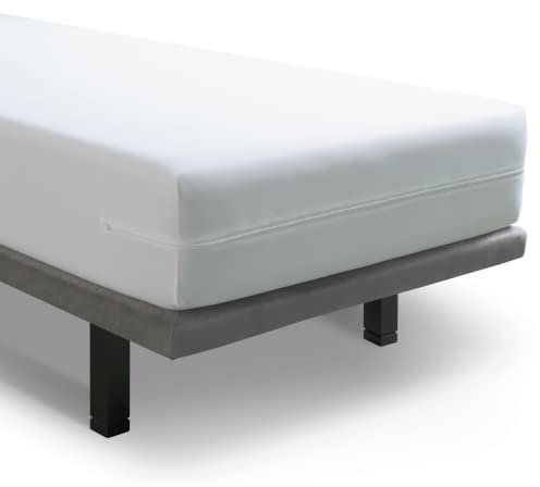 Velfont Matratzenbezug 135x200cm Anti-Milben Verstellbare Matratzenhülle und mit Reißverschluss Oeko-TEX Zertifiziert