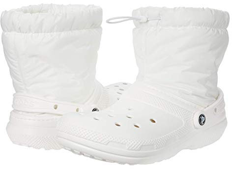 Crocs Unisex Adulto Classic Lined Neo Puff Boot Stivale, White/White, 38/39 EU