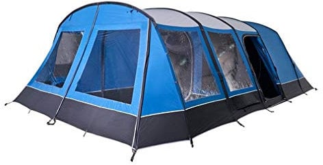 Vango Casa Air Lux Easy To Pitch 7 Person Family Tent, Blue, One Size