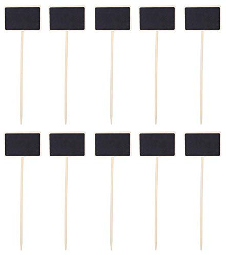 Etiquetas para plantas de madera de 20 piezas para jardín, etiquetas para carteles de plantas, tablero de mensajes para exteriores