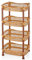 A406 4 Tier Stackable Rectangular Vegetable Rack kitchen Garage Storage Utility (Coffee)