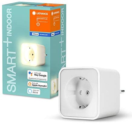 LEDVANCE Smarte schaltbare Steckdose mit Nachtlicht für Innen, speziell für Alexa, ZERO TOUCH SETUP - einfache Einrichtung nur per Klick, zur Einbindung konventioneller Geräte ins SmartHome, ZTS-ready